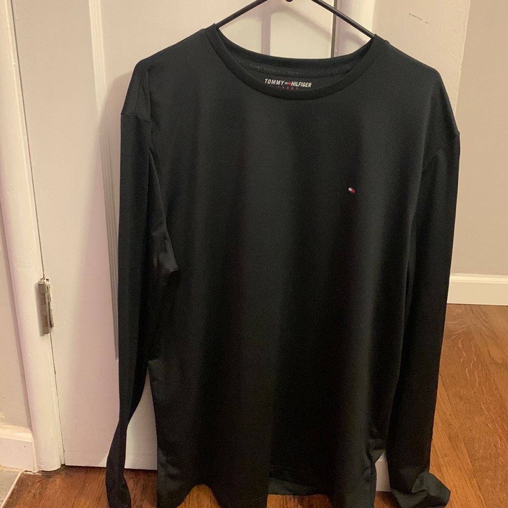 Black long sleeve Tommy Hilfiger t shirt